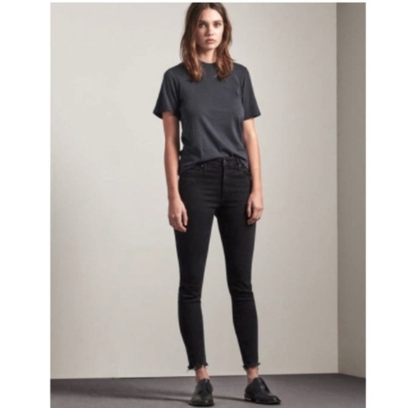 AG Adriano Goldschmied the Farrah skinny, High-Rise Skinny size 28R faded black - Picture 6 of 8